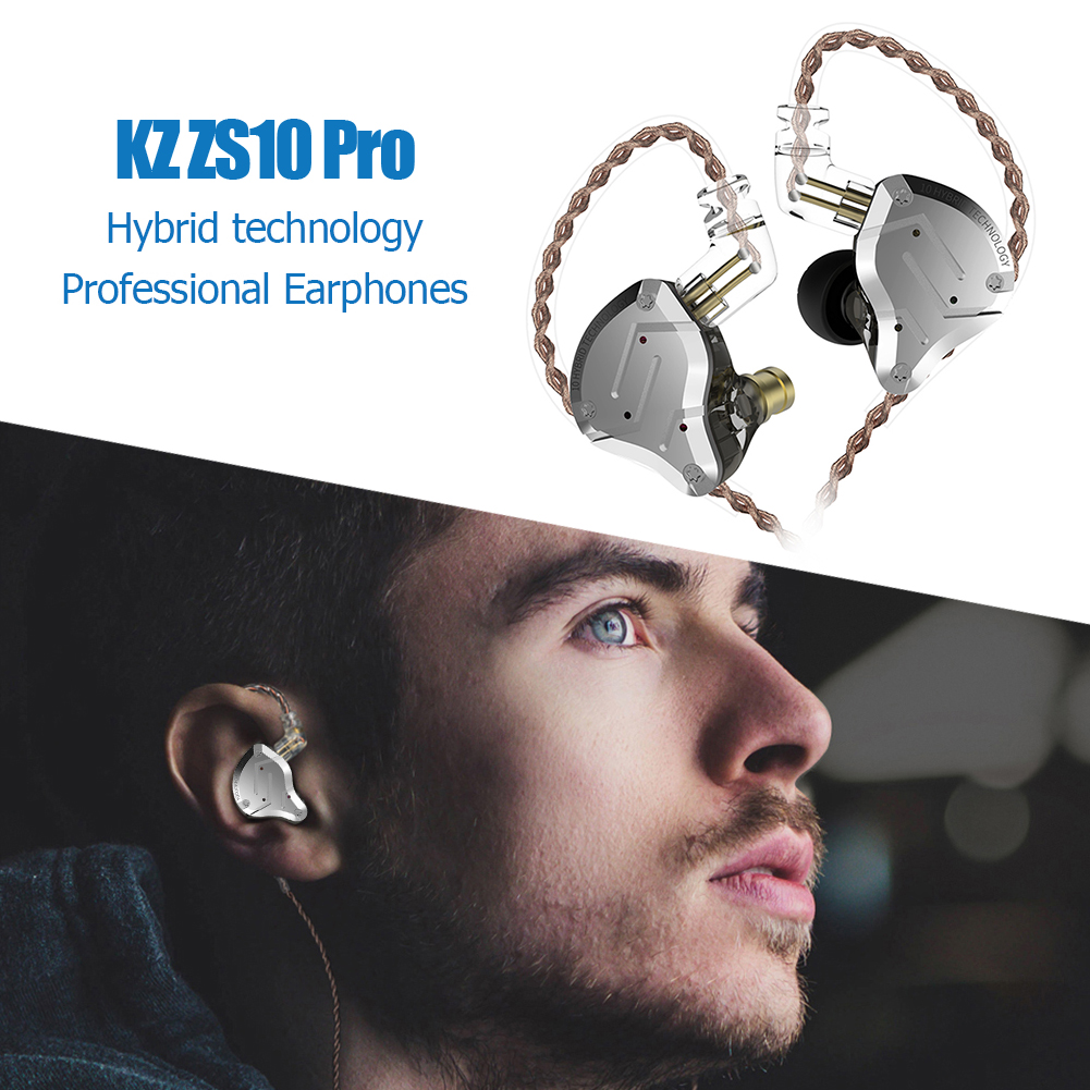 thumbnail image 4 of HIFI Bass Metal Heads KZ ZS10 Pro Hybrid 10 Unidades en Con Monitor Oído Cancelación Ruido, 4 of 10
