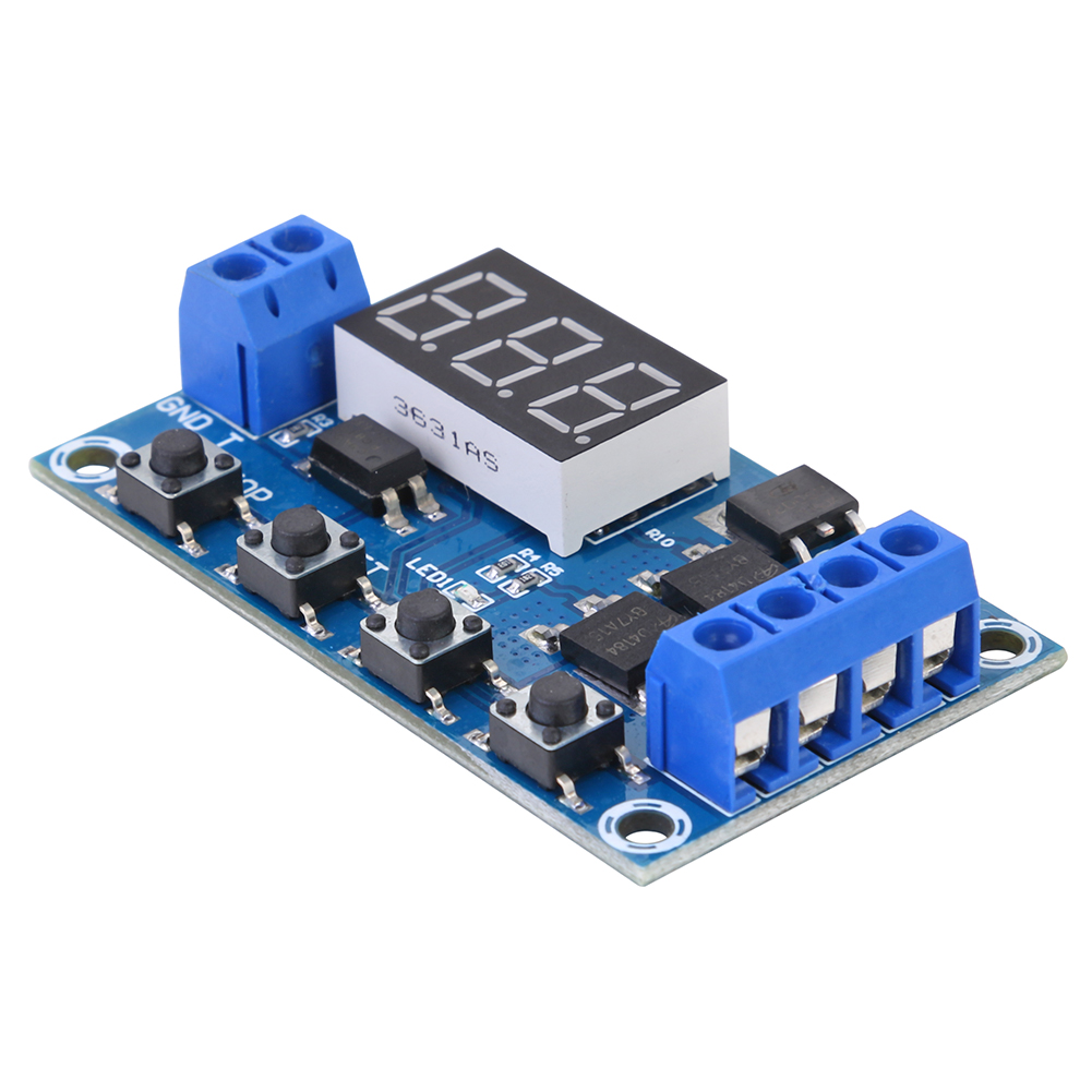 thumbnail image 2 of Trigger Cycle Timer Delay Switch 12 24V Placa Circuito Dual MOS Tube Control, 2 of 10