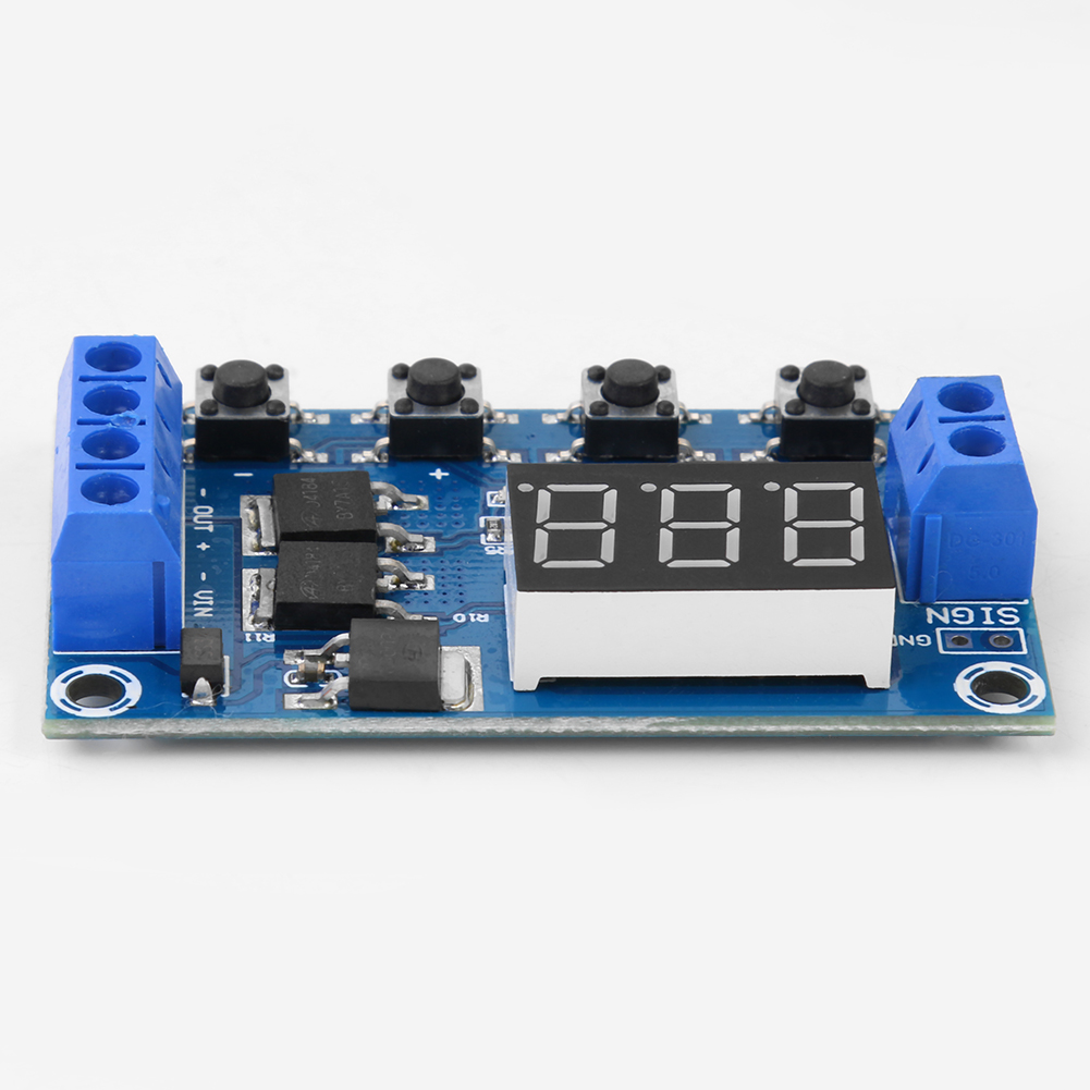 thumbnail image 4 of Trigger Cycle Timer Delay Switch 12 24V Placa Circuito Dual MOS Tube Control, 4 of 10