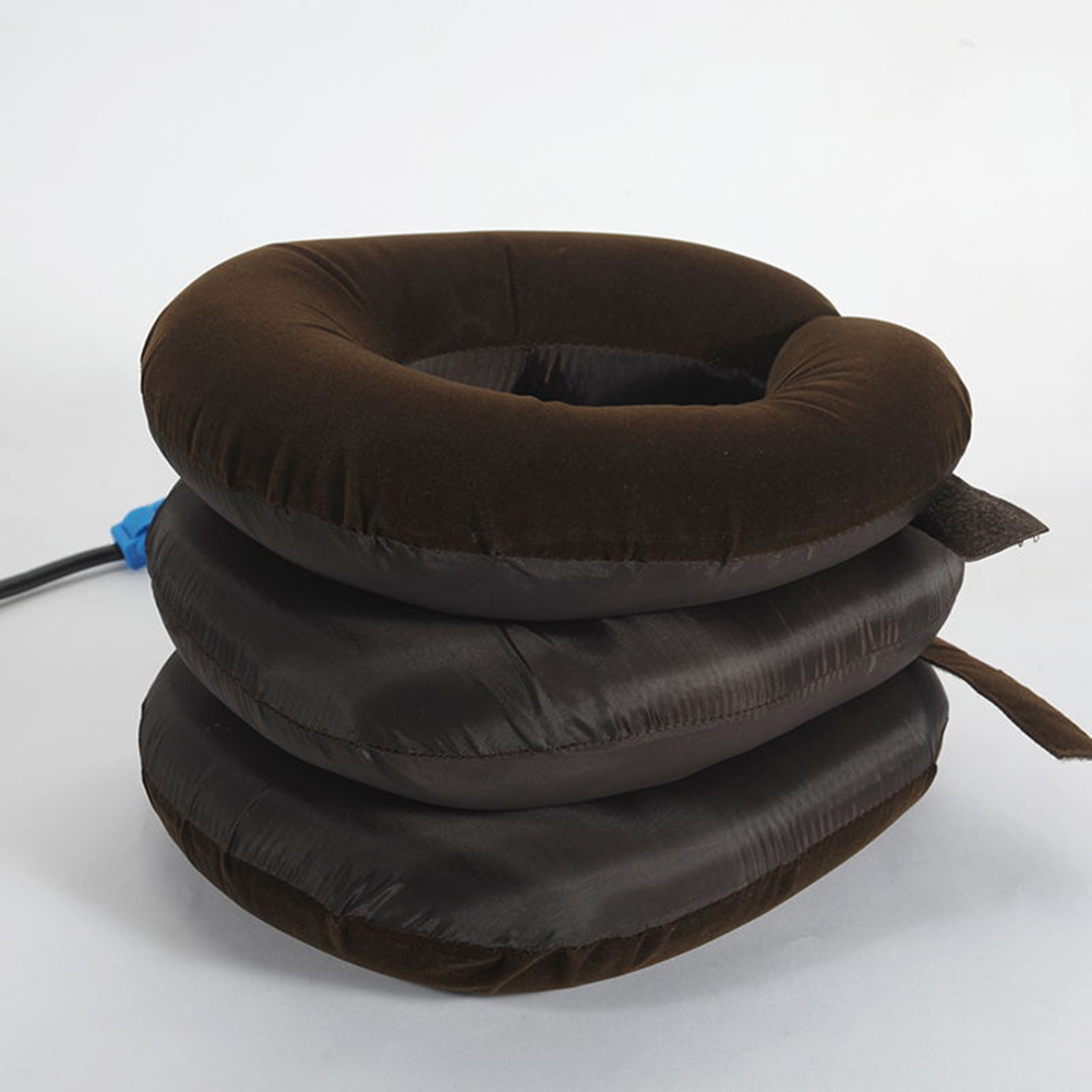 thumbnail image 4 of Dispositivo Tracción Cervical para Alivio La Tensión Del Cuello Herramientas Inflables Portátiles 3 Capas Aliviar El Dolor Cuidado Viajes/hogar, 4 of 10