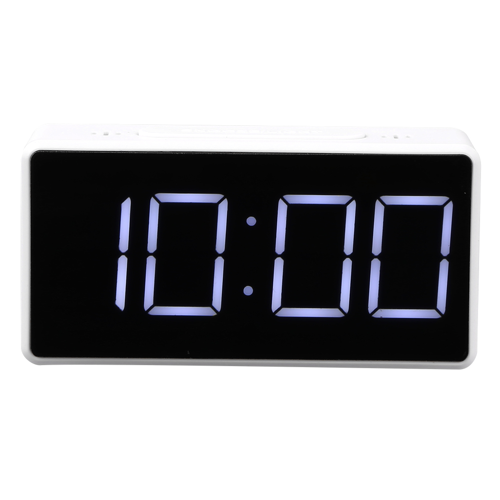 thumbnail image 3 of Kuymtek Reloj Despertador Digital LED Con Puerto USB Snooze Table Reloj Electrónico (Blanco), 3 of 10