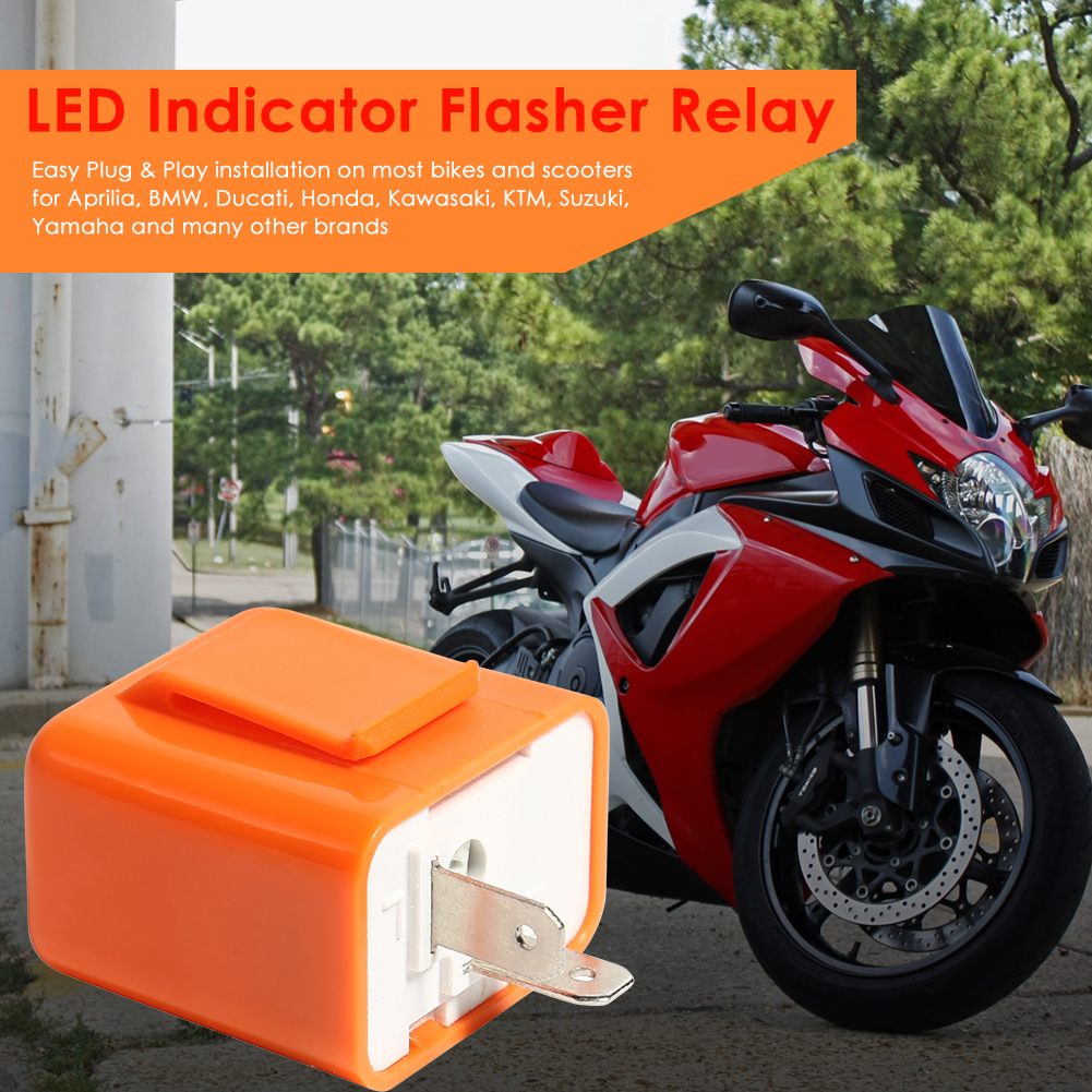thumbnail image 4 of Relé Flash LED Señal Intermitente Ajustable para Motocicleta 2 Pines CAN FM FLASHER, 4 of 10