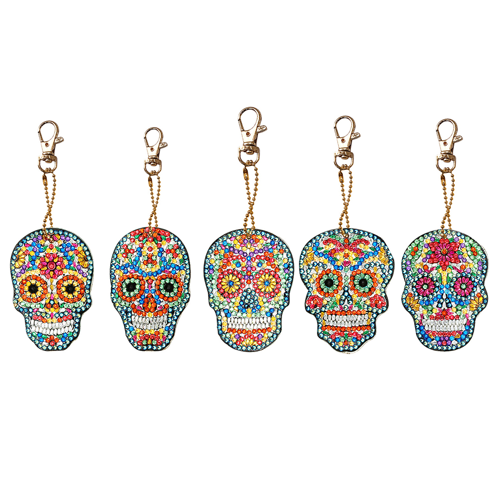 thumbnail image 2 of 5 Uds DIY Taladro Forma Especial Calavera Llaveros, 2 of 10