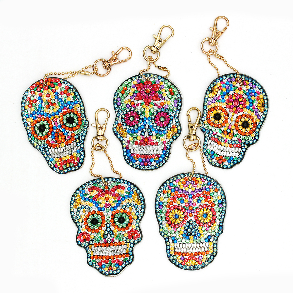 thumbnail image 5 of 5 Uds DIY Taladro Forma Especial Calavera Llaveros, 5 of 10