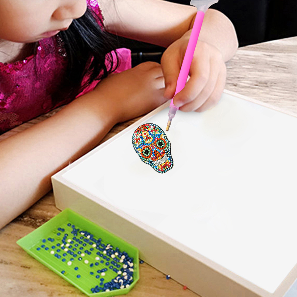 thumbnail image 3 of 5 Uds DIY Taladro Forma Especial Calavera Llaveros, 3 of 10