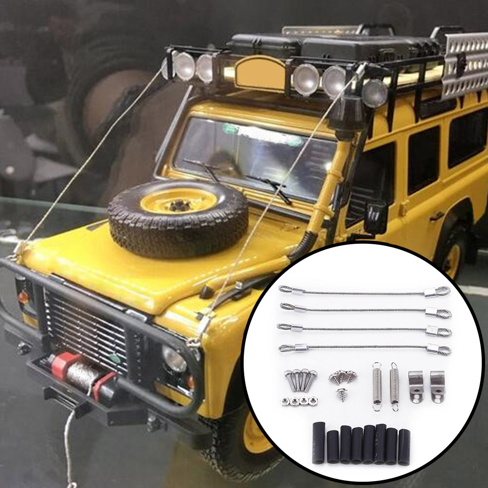 thumbnail image 4 of WDOplteas Juego 4 Uds. cuerdas acero para coche teledirigido para 1/10 RC Crawler TRX-4 Axial SCX10, 4 of 10