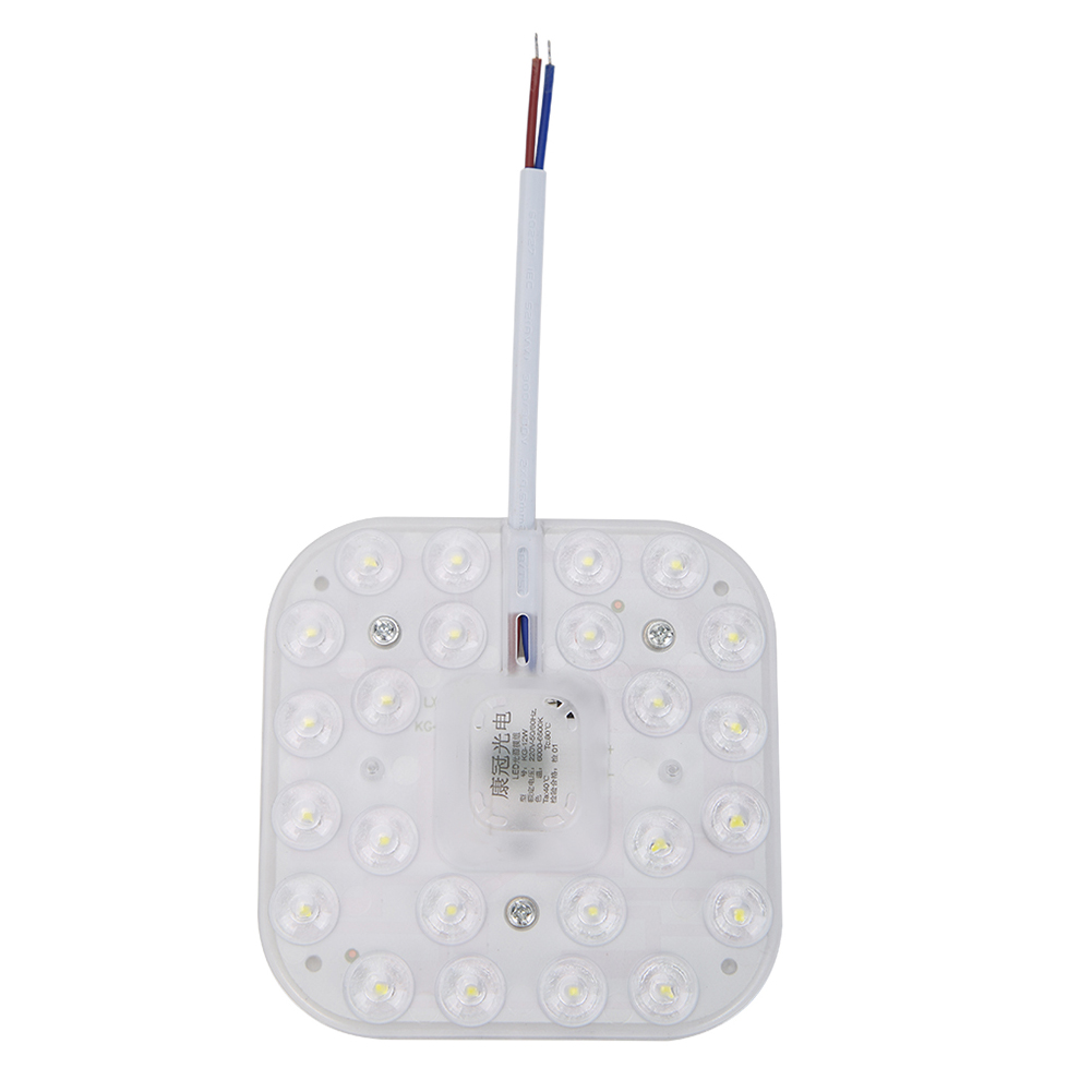 thumbnail image 2 of Nueva Lámpara Techo LED 220 V Panel Modificado Con Lámpara Magnética Módulo Cuadrado Modificado Fuente Con Imán 12 W (modelo 191842 Plus) (luz Blanca 24 LED) Blanca, 2 of 10