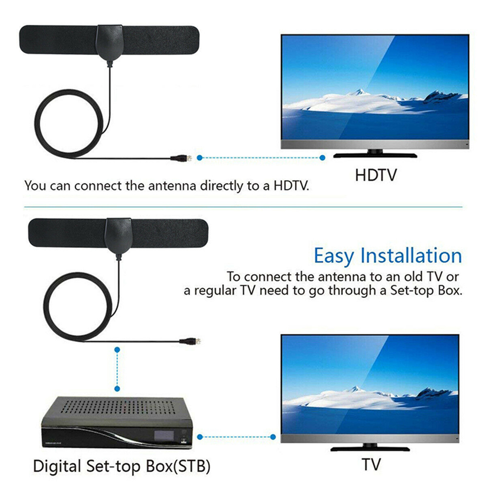 thumbnail image 3 of Amplificador Digital Btafrte 1080P Antena 4m Cable 50 Millas Rango Antena TV Amplificador Señal, 3 of 10