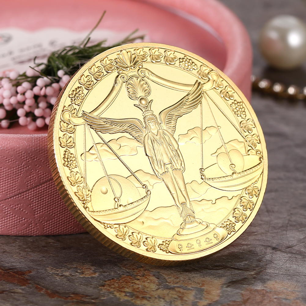 thumbnail image 4 of Kuymtek Moneda Coleccionable Ediciones Limitadas Monedas Del Zodíaco para Amigos Familia (libra), 4 of 10