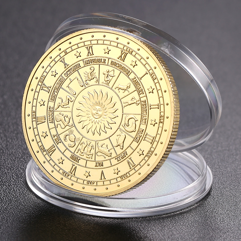 thumbnail image 5 of Moneda Física Chapada en Oro Coleccionable Ediciones Limitadas para Amigos Familia, 5 of 10