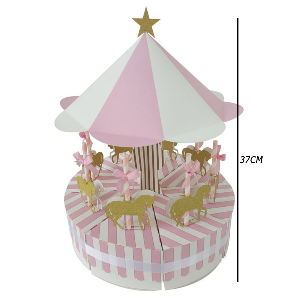 thumbnail image 3 of Caja Con Carrusel Romántico Recuerdos Boda Y Regalos Recuerdo para Invitados Recuerdos Fiesta Caja Dulce Decoraciones Boda (rosa), 3 of 7