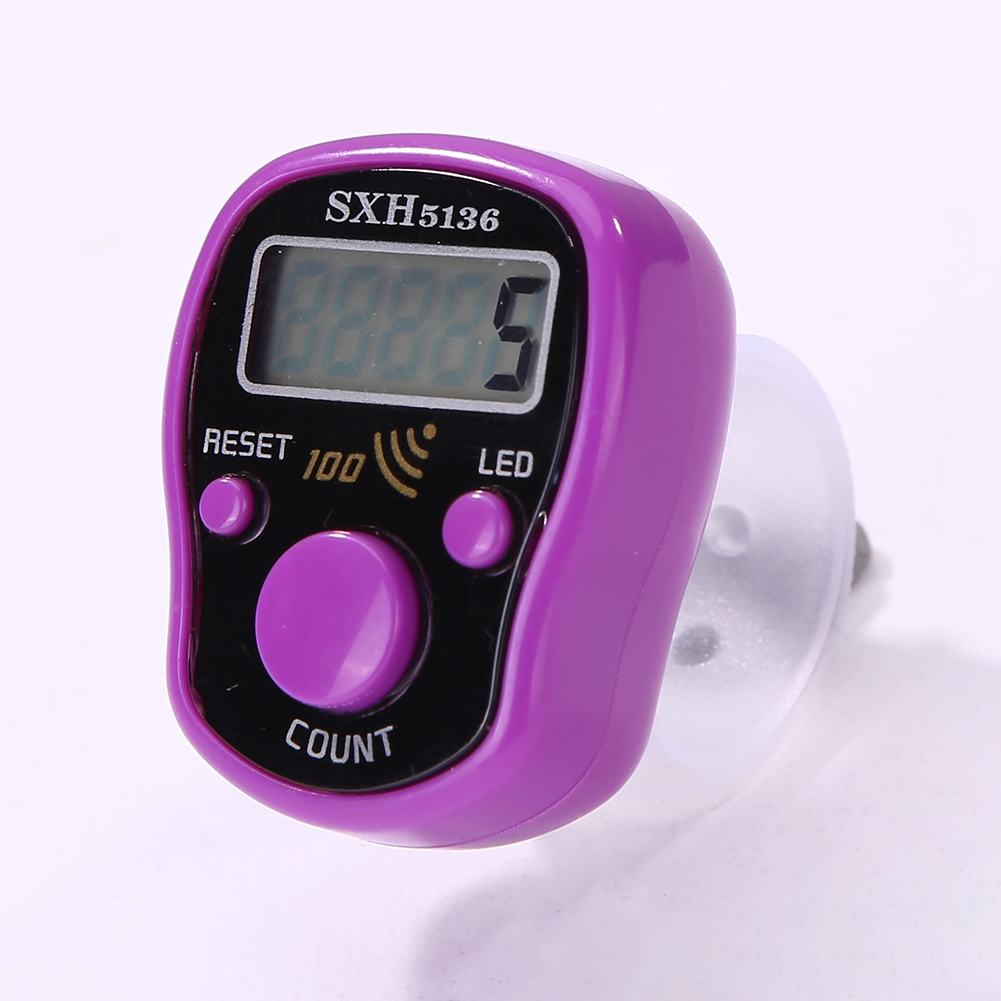 thumbnail image 3 of 0-99999 LCD Finger Counter LED Luminous Electronic Tally Counter (Púrpura), 3 of 9