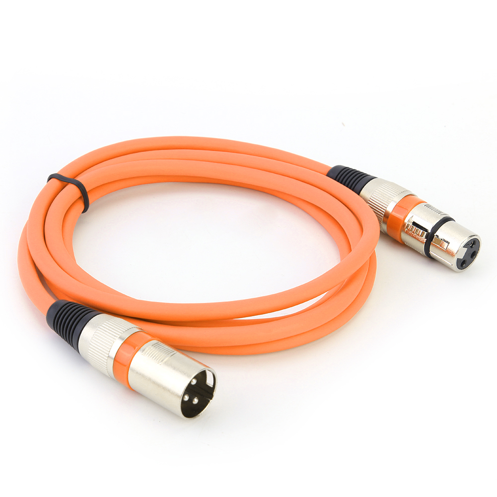 thumbnail image 2 of WDOplteas Cable DJ Escenario DMX 5.9 Pies Cable Conector XLR 3 Pines A (naranja), 2 of 10