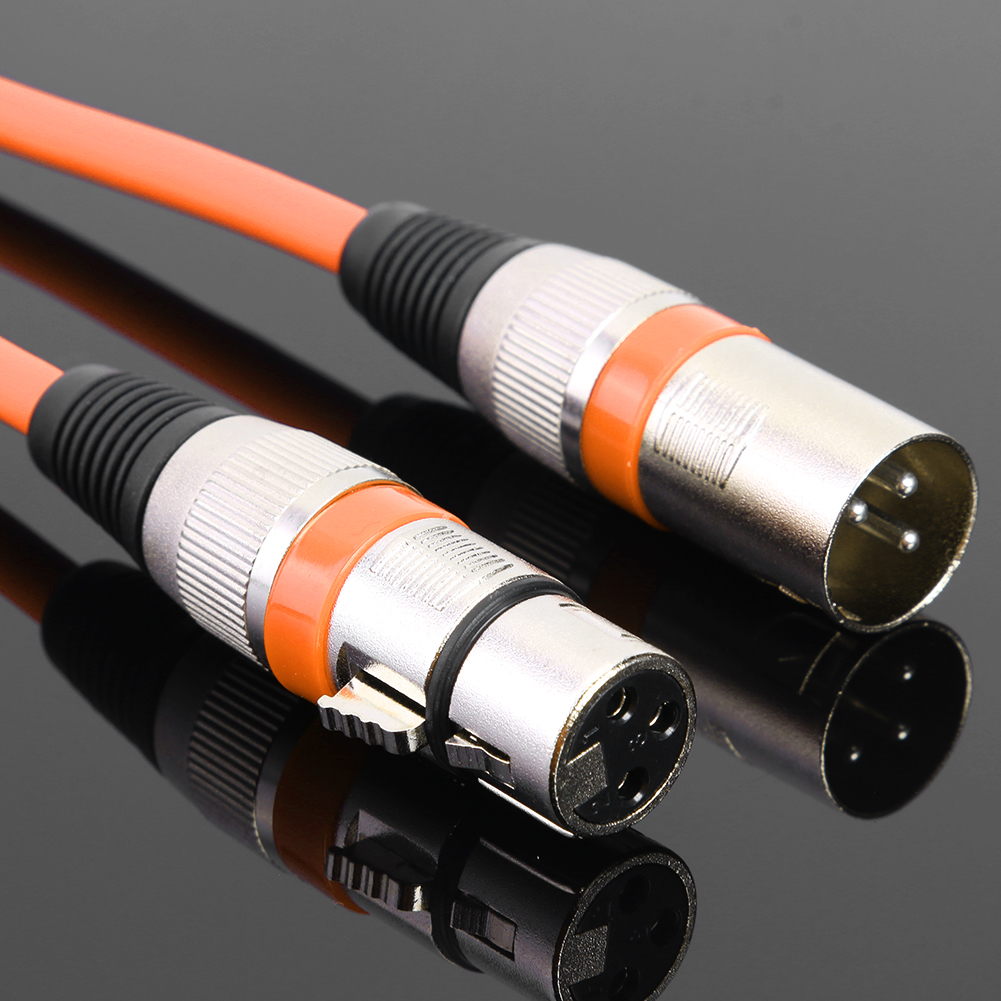 thumbnail image 5 of WDOplteas Cable DJ Escenario DMX 5.9 Pies Cable Conector XLR 3 Pines A (naranja), 5 of 10