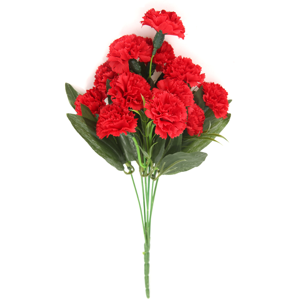 thumbnail image 2 of Artificial Clavel Cubierta Del Falsa Floral Sala Estar Boda Pastoral Del Accesorios Fotografía Flores (embalaje Sellado Opp) (rojo), 2 of 9