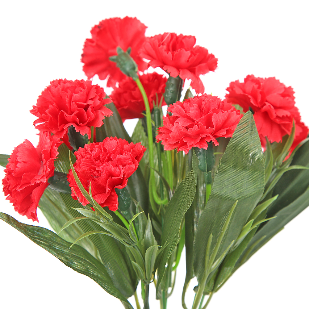 thumbnail image 3 of Artificial Clavel Cubierta Del Falsa Floral Sala Estar Boda Pastoral Del Accesorios Fotografía Flores (embalaje Sellado Opp) (rojo), 3 of 9