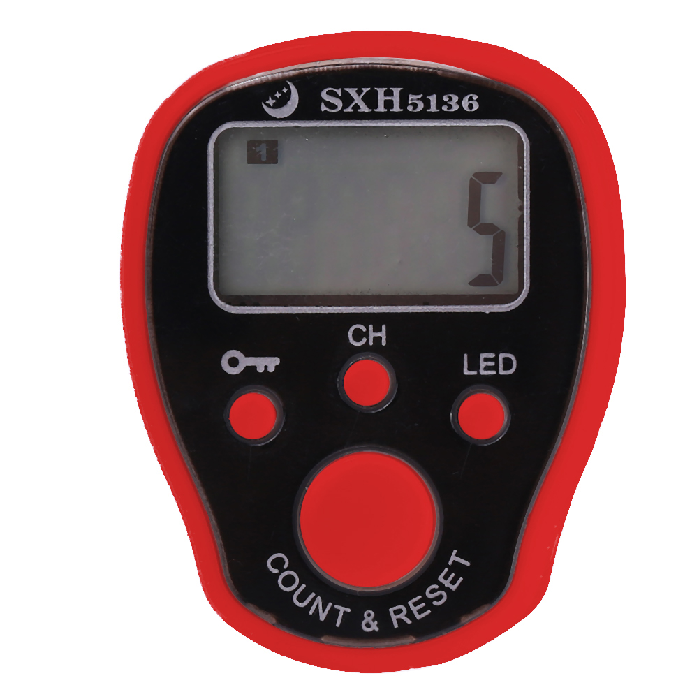 thumbnail image 2 of JShteea 0-99999 Contador dedos LED Night Luminous Electronic Tally Counter (Rojo), 2 of 5