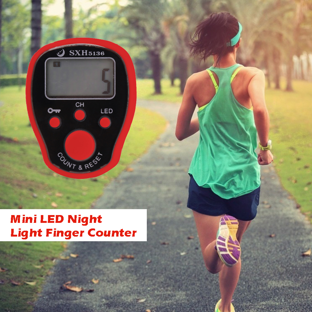 thumbnail image 5 of JShteea 0-99999 Contador dedos LED Night Luminous Electronic Tally Counter (Rojo), 5 of 5