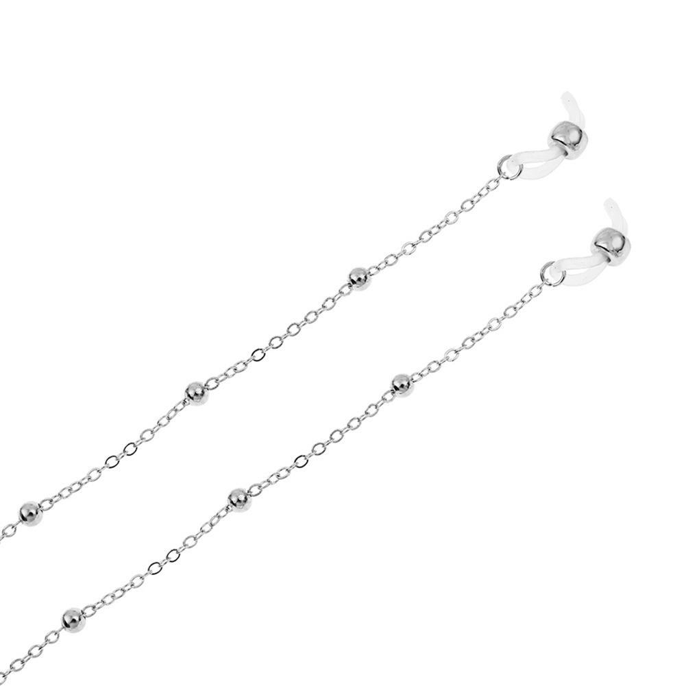thumbnail image 4 of Ygjytge Gafas Cadena Accesorios Mujer Hombre Gafas Cordón Cuello (Plata), 4 of 9