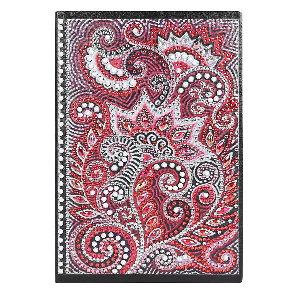 thumbnail image 2 of Diy Pintura Diamantes 50 Páginas A5 Libro Pintura Diamantes Cuaderno Cuaderno Bocetos Libro Parcial Diamante en Forma Especial BG025 Mandala, 2 of 10