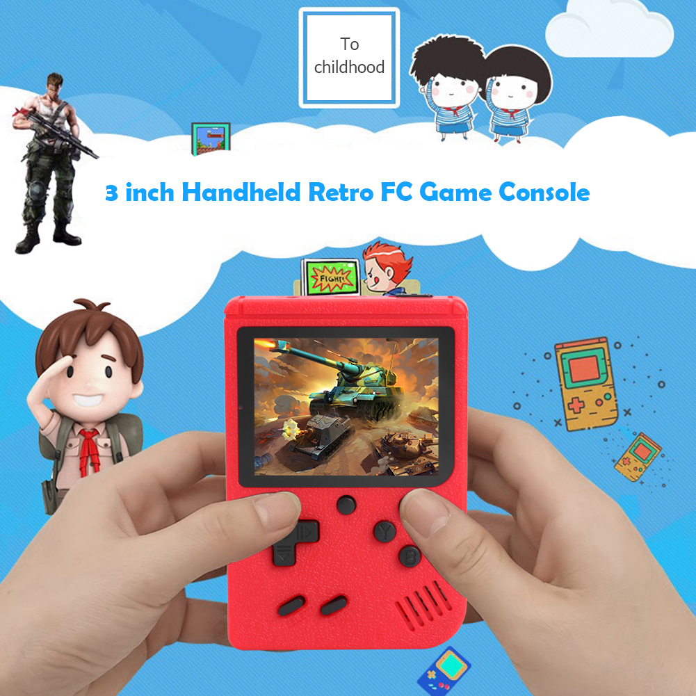 thumbnail image 5 of Consola Juegos Retro FC Nostálgica para Consola Juegos Portátil Game Boy 8 Bits 400 en 1 (Roja), 5 of 10