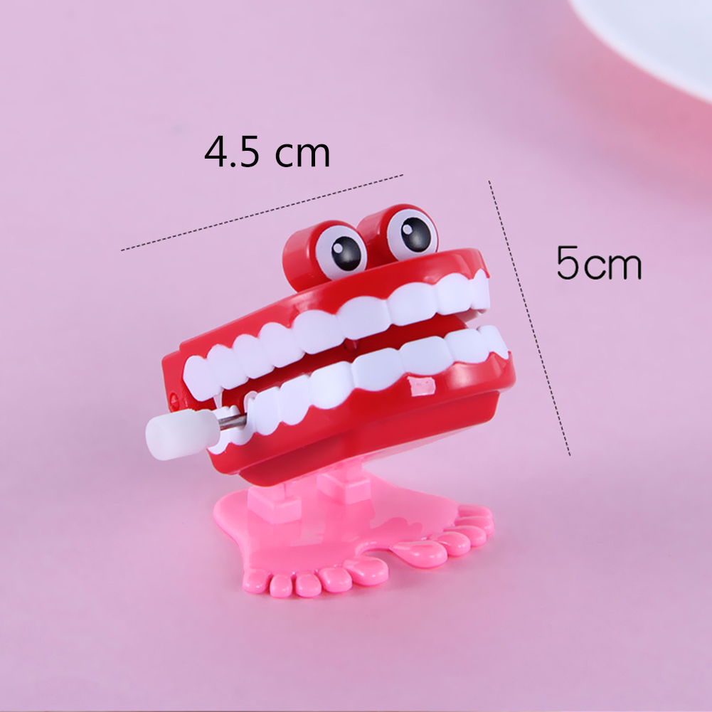 thumbnail image 5 of WDOplteas Wind Up Clockwork Toy Chattering Funny Walking Teeth Mecánicos (Rojo), 5 of 9