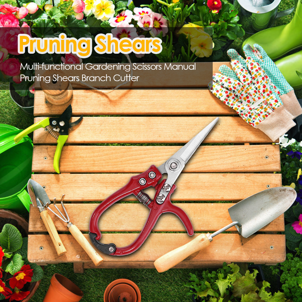 thumbnail image 5 of DQrwqpou Tijeras Jardinería Multifuncionales Tijeras Podar Manuales Cortador Ramas, 5 of 10