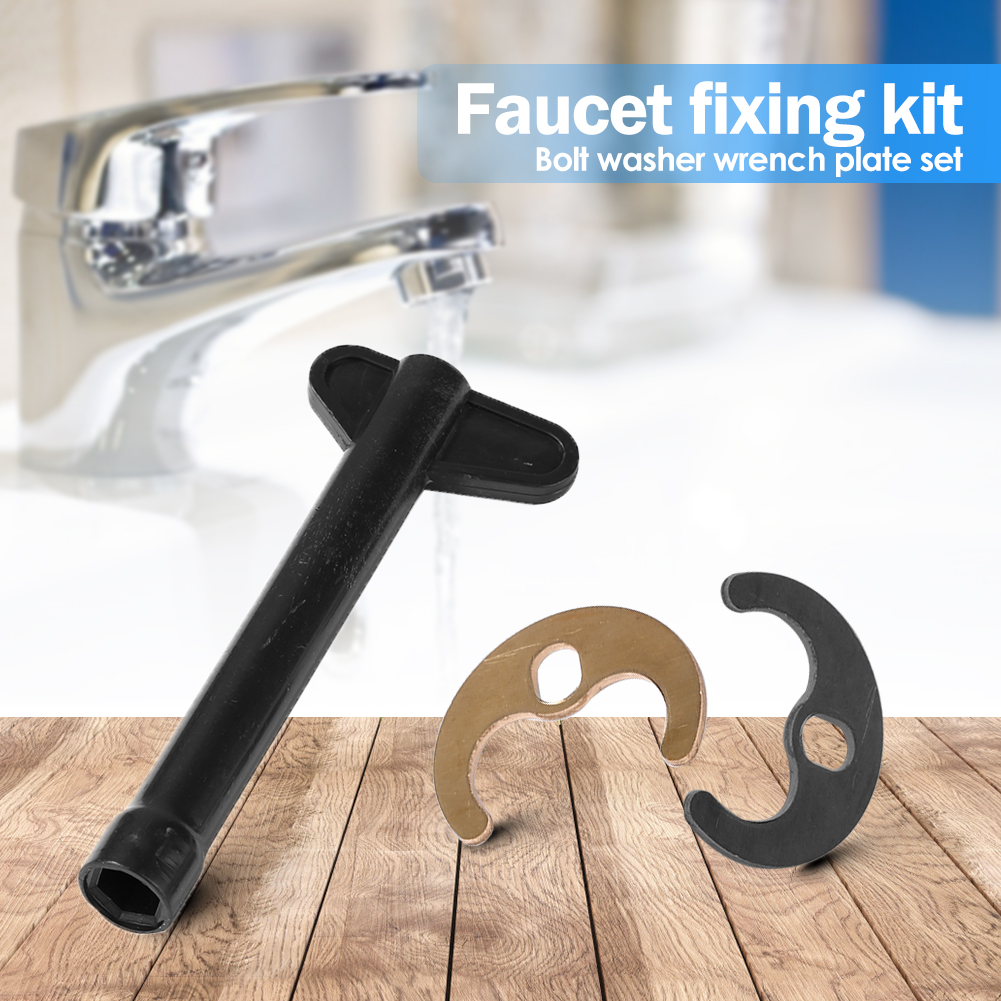 thumbnail image 4 of Tap Faucet Fixing Fitting Kit Perno Arandela Llave Placa Lavabo Herramienta, 4 of 10