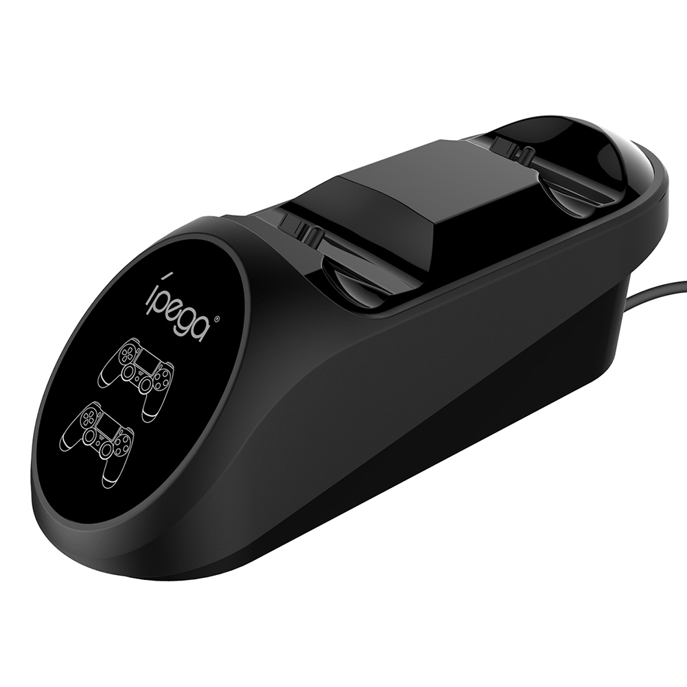thumbnail image 2 of Soporte mando con cargador USB para PS4/Slim/Pro iPega PG-9180 indicador estación carga rápida Dual consola, 2 of 10