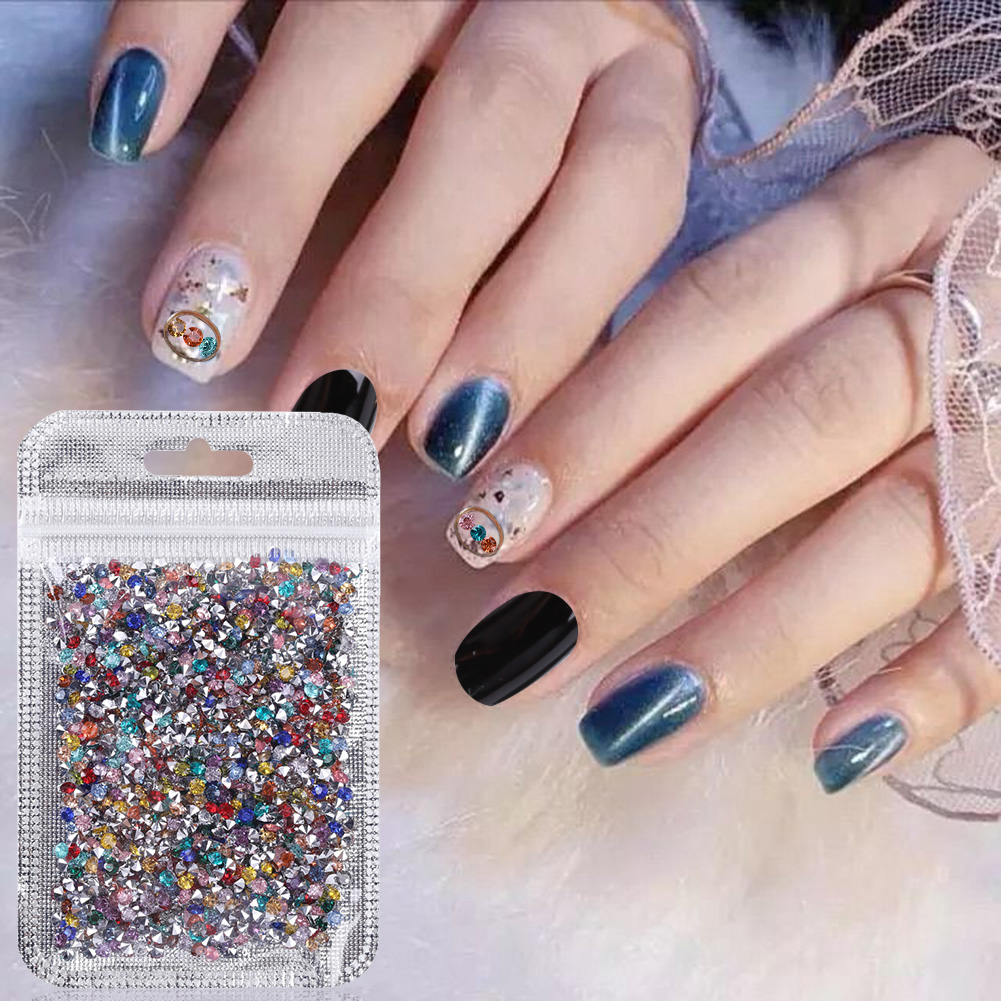 thumbnail image 4 of Preciosos Encantos Manicura Diamantes Imitación Mezclados para Uñas 3mm 1000 Unids/bolsa DIY, 4 of 10