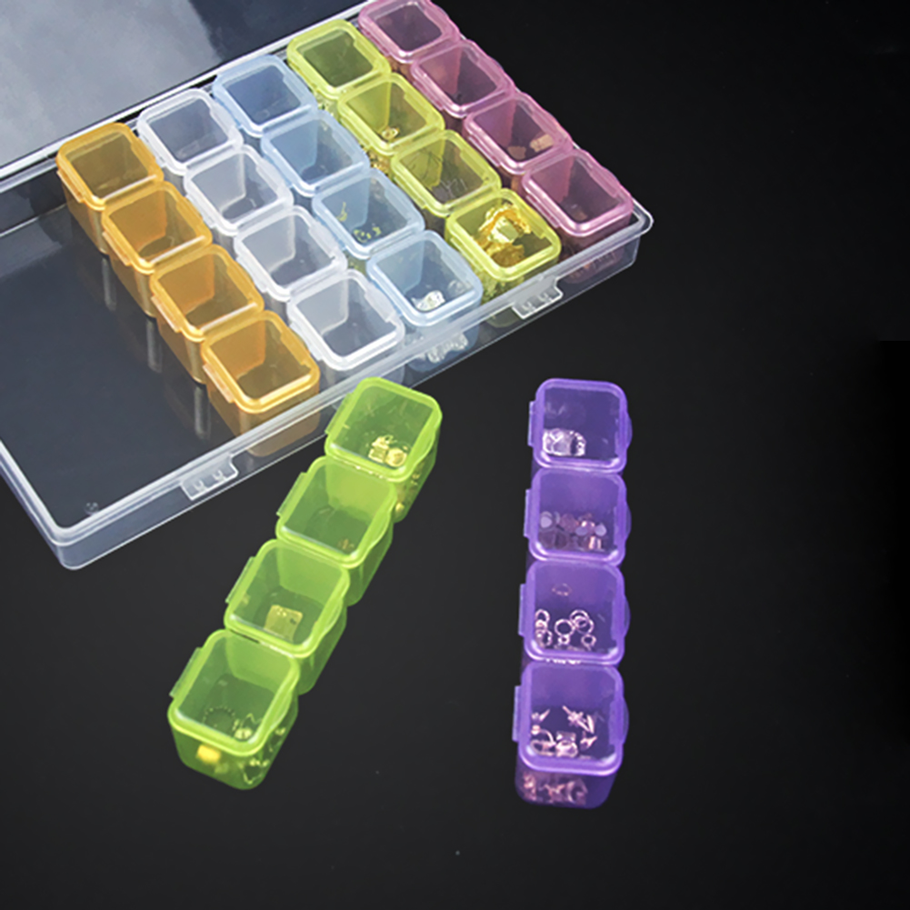 thumbnail image 3 of WDOplteas Caja Almacenamiento para Uñas Con 28 Rejillas Organizador Joyas Herramientas Manicura (multicolor), 3 of 9