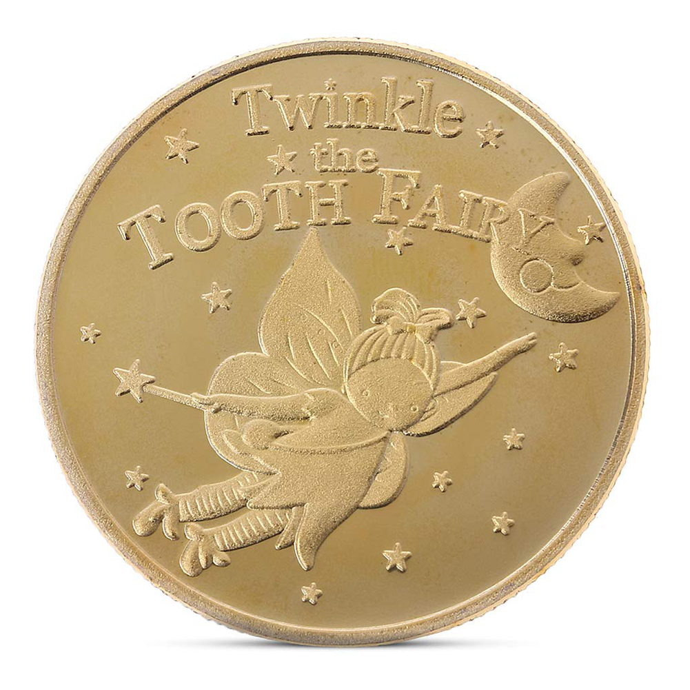thumbnail image 2 of Moneda Conmemorativa Chapada en Oro Hada Los Dientes Dientes Creativo para, 2 of 10