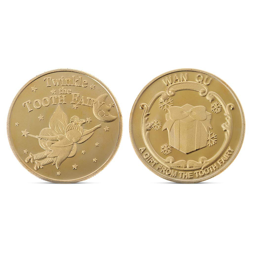 thumbnail image 3 of Moneda Conmemorativa Chapada en Oro Hada Los Dientes Dientes Creativo para, 3 of 10