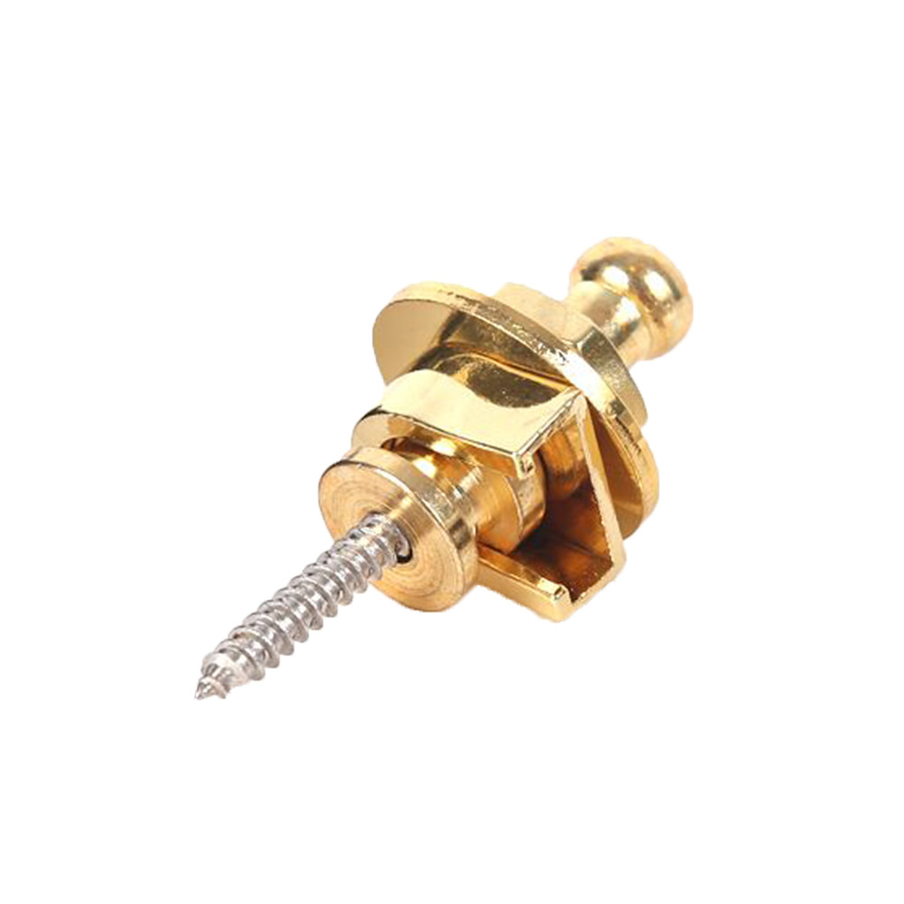 thumbnail image 2 of Botón Bloqueo Correa Guitarra Antideslizante Bloqueos Clavos Accesorio (Oro), 2 of 10