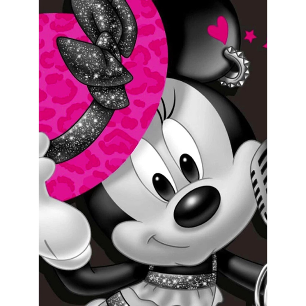 thumbnail image 1 of 5D Bricolaje Taladro Diamante Pintura Minnie Bordado Mosaico Artesanía Kit, 1 of 10
