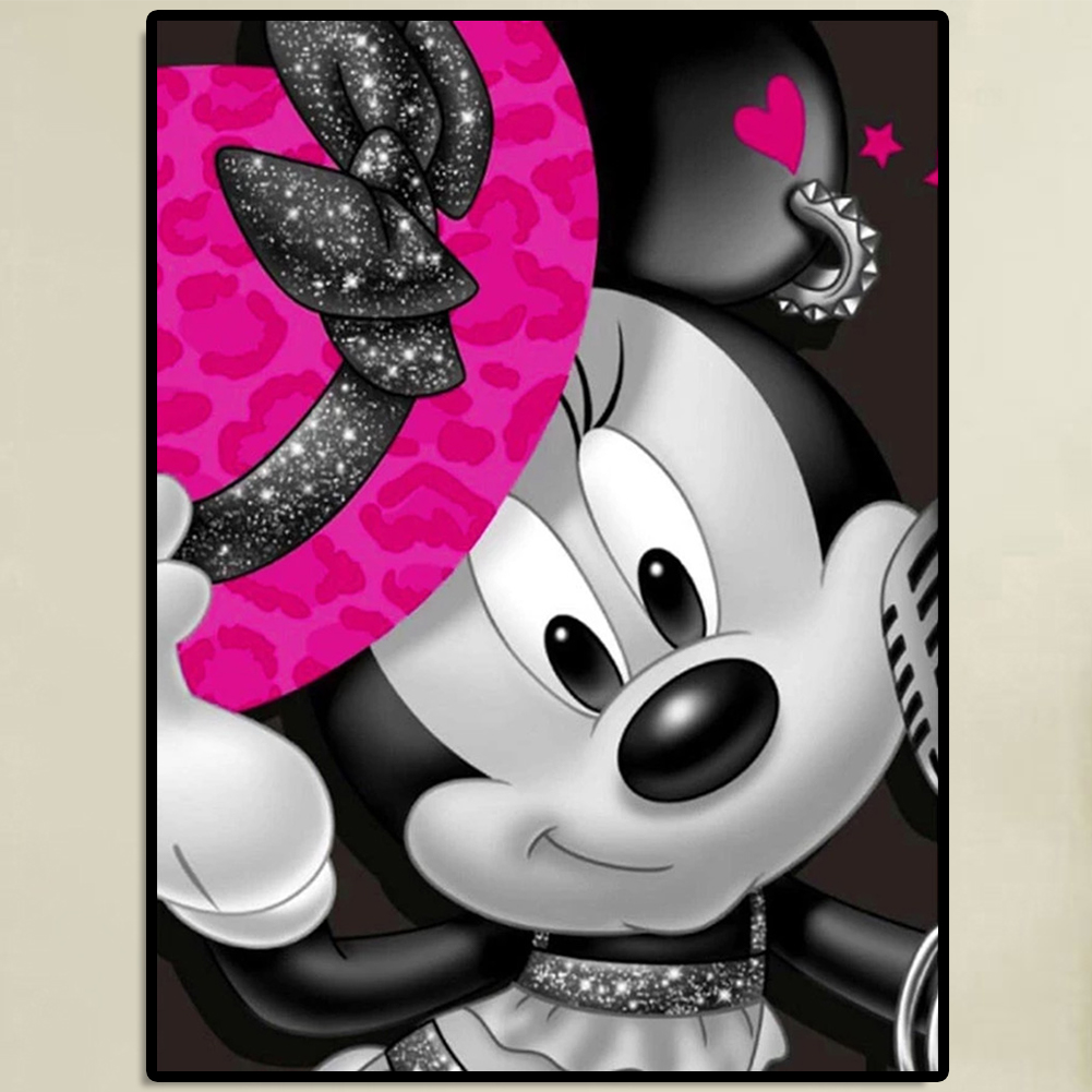 thumbnail image 4 of 5D Bricolaje Taladro Diamante Pintura Minnie Bordado Mosaico Artesanía Kit, 4 of 10