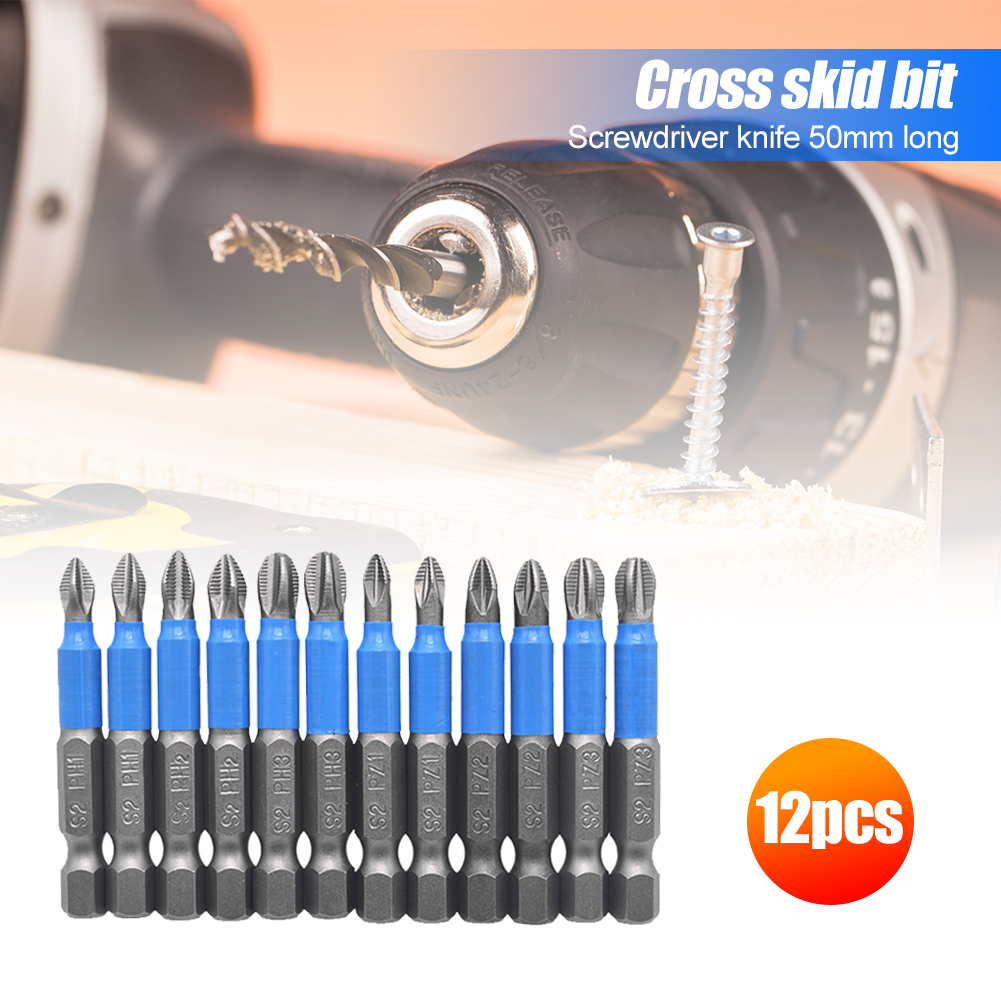 thumbnail image 4 of 12pcs / Set Destornillador Magnético S2 Acero Phillips Destornillador Eléctrico Bits, 4 of 10