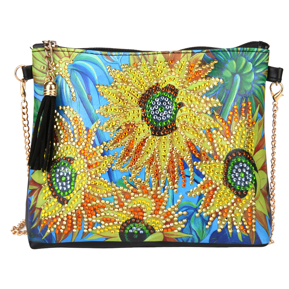 thumbnail image 2 of Bolsos Hombro Cadena Cgtredaw Cuero en Forma Especial Girasol DIY, 2 of 10