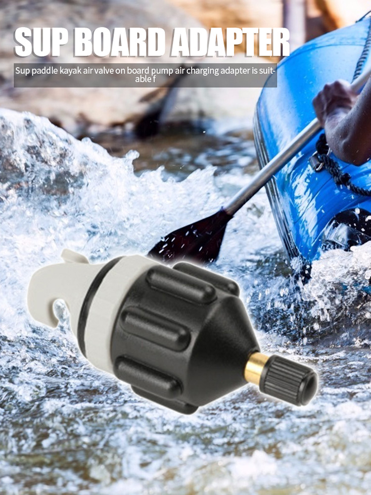 thumbnail image 4 of Adaptador Válvula Aire para Bote Remos Adaptador Bomba para Tabla SUP (negro), 4 of 10