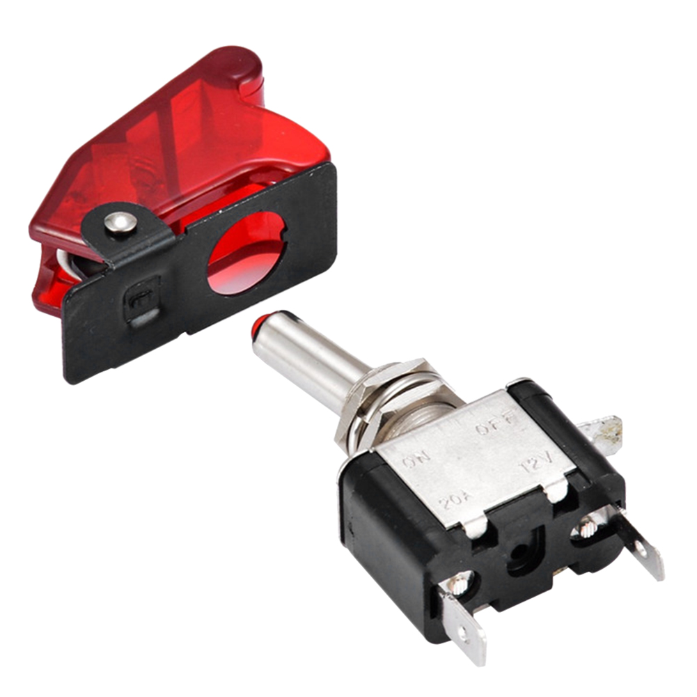 thumbnail image 3 of Kuymtek Control Interruptor LED Iluminado para Coche ON/OFF+cubierta Misiles Avión (A), 3 of 9