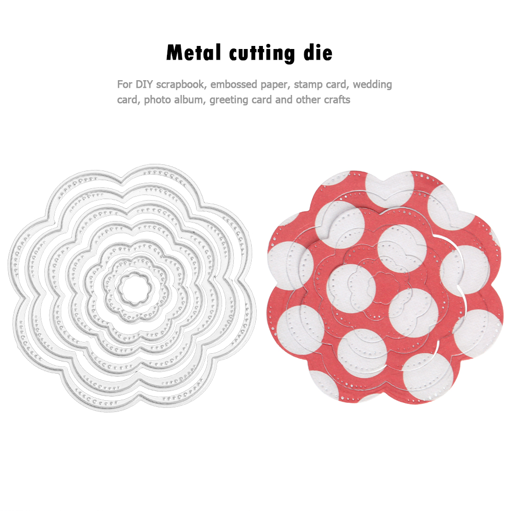 thumbnail image 4 of JShteea Troqueles Corte Metal Con Marco Circular para Troqueles Tarjetas Scrapbooking DIY (AB0049), 4 of 10