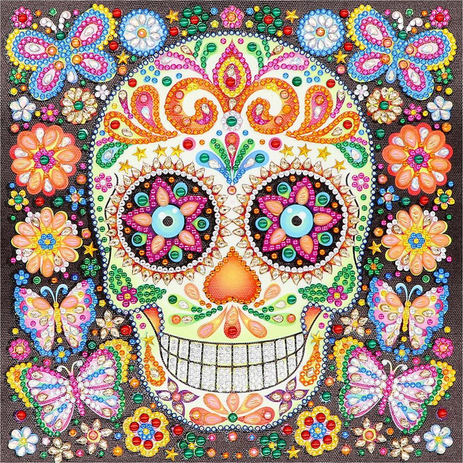 thumbnail image 2 of 5D DIY Forma Especial Diamante Pintura Cráneo Bordado Mosaico Kit Del, 2 of 10