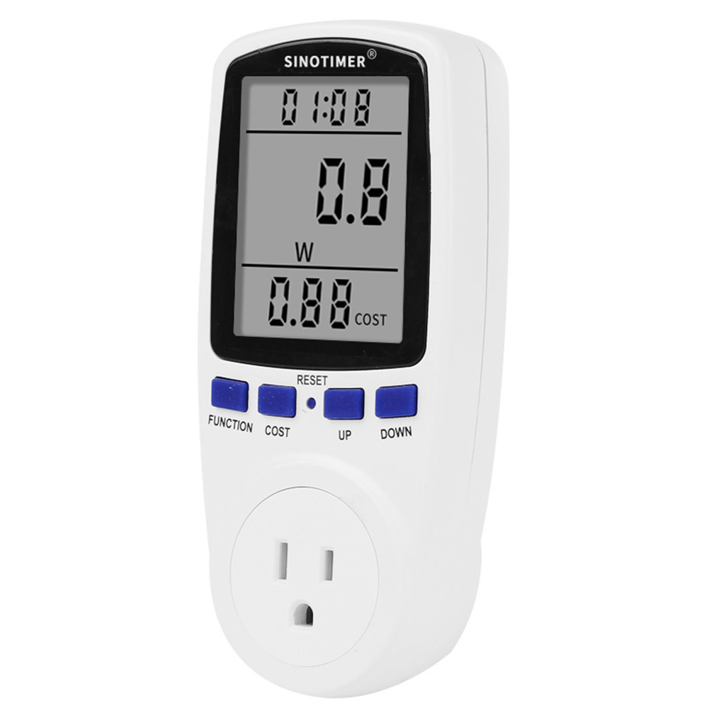 thumbnail image 1 of Medidor Potencia Enchufable Analizador Electricidad Monitor Vatímetro Voltaje (EE. UU.), 1 of 9