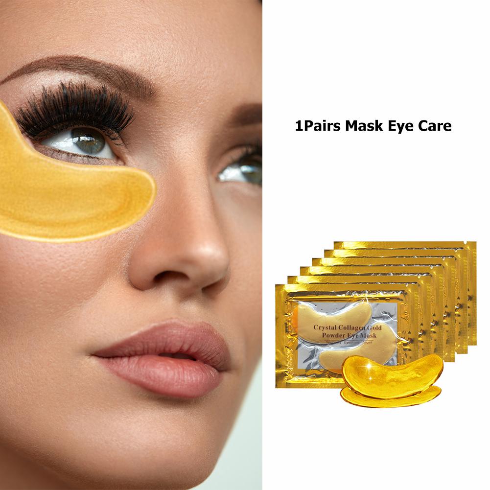 thumbnail image 4 of 1 Par Máscara Ojo Polvo Oro Colágeno Cristal Antiarrugas para El Cuidado Los Ojos, 4 of 6