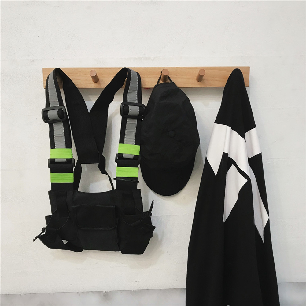 thumbnail image 4 of Ropa Informal Chalecos Reflectantes Nocturnos para Hombres Y Mujeres Bolsos Oxford en El Pecho, 4 of 10