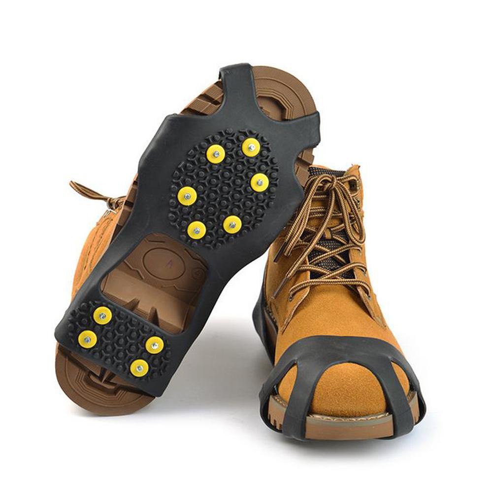 thumbnail image 4 of Crampones Universales 10 Pernos para Zapatos Nieve Antideslizantes Hielo Tacos Y (L), 4 of 10