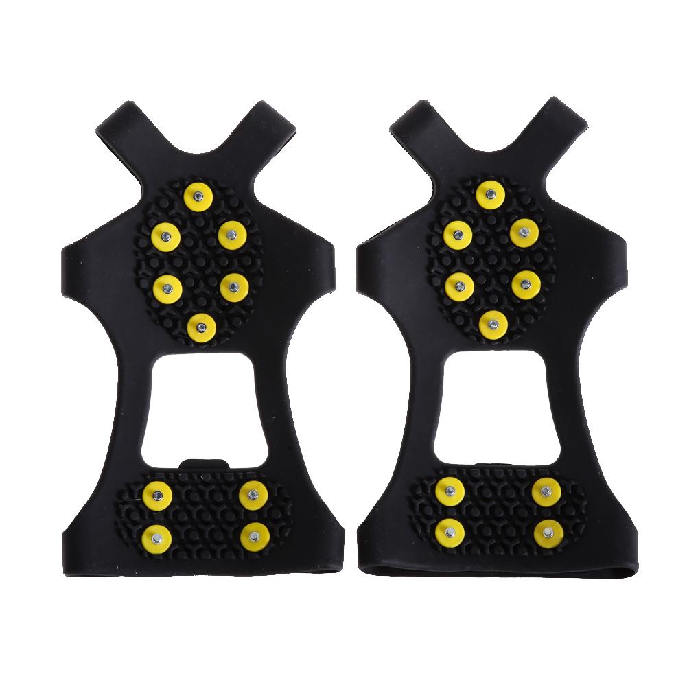 thumbnail image 3 of Crampones Universales 10 Pernos para Zapatos Nieve Antideslizantes Hielo Tacos Y (L), 3 of 10