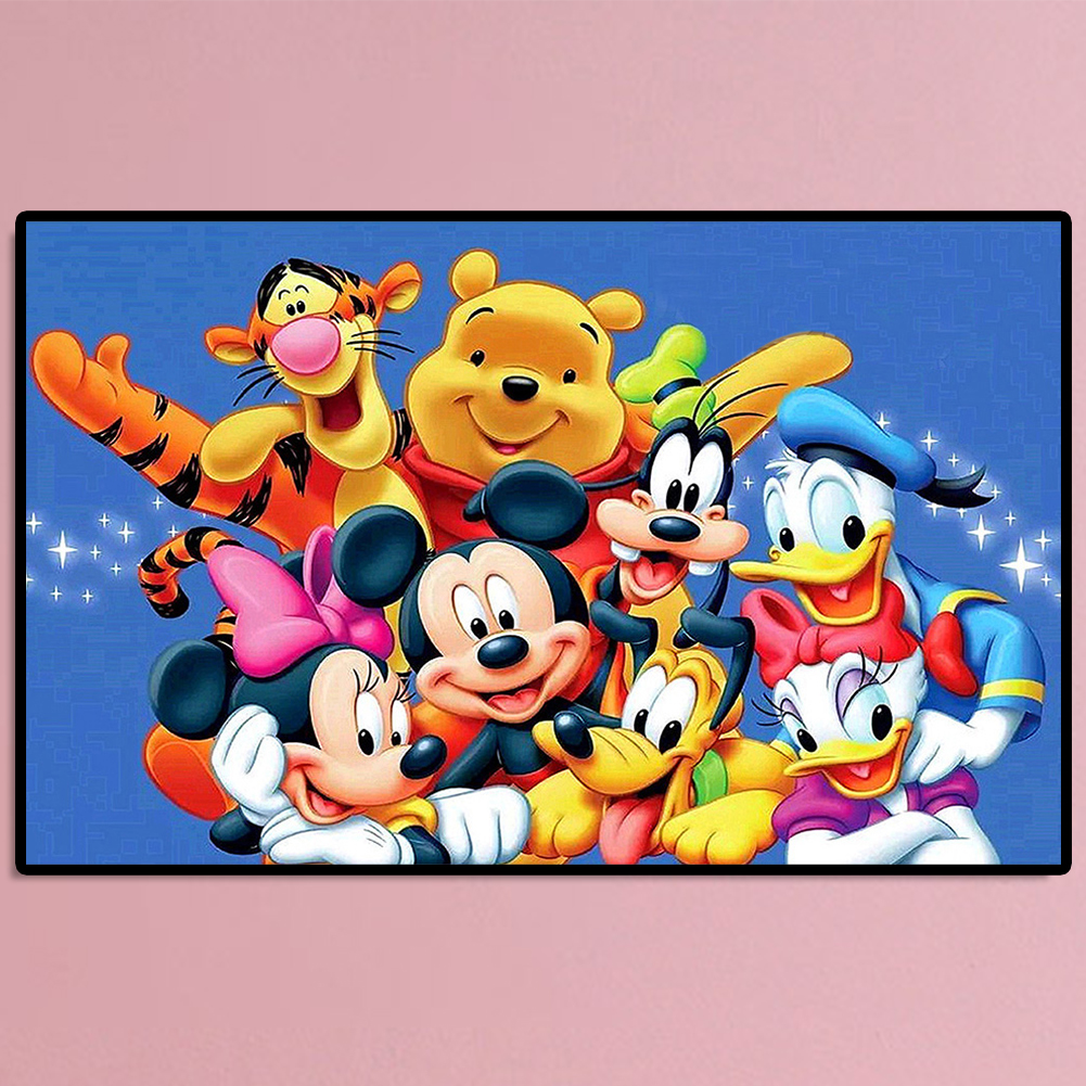 thumbnail image 4 of Diamante Pato Donald Diamante Resina Diamante Pintura 60*40 CM QF181, 4 of 10