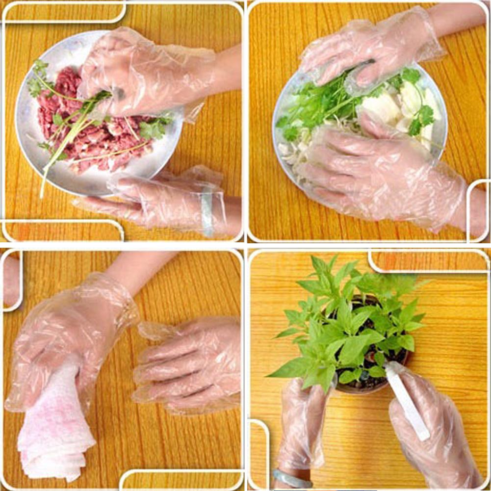thumbnail image 4 of 100 Guantes Plástico Desechables para Restaurante Y Hotel Que Manipulan Pollo, 4 of 7