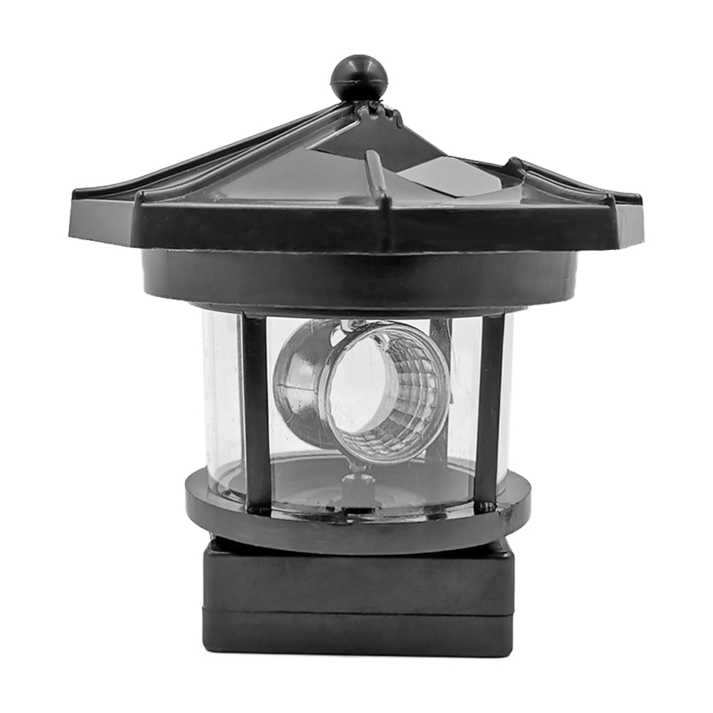 thumbnail image 2 of Faro LED Solar para Jardín Faro para Exteriores Lámpara Haz Giratorio (negro), 2 of 10